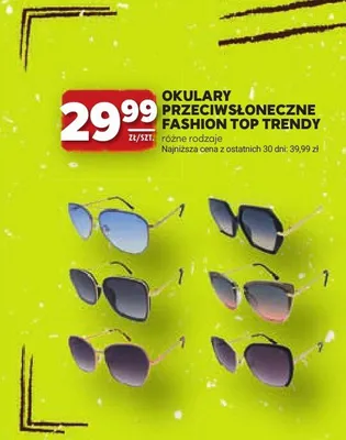 Okulary przeciwsłoneczne Fashion Top Trendy American Way promocja w Stokrotka