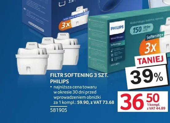 Filtr Softening PHILIPS 3-pak promocja w Selgros
