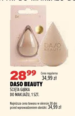 Ścięta gąbka do makijażu Daso Beauty promocja w Drogerie Natura