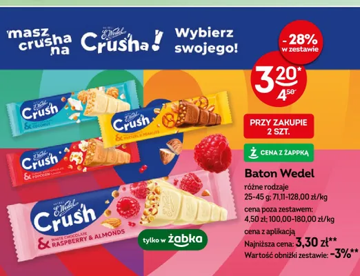 Baton E.Wedel Crush & Pretzel & Peanuts promocja w Żabka