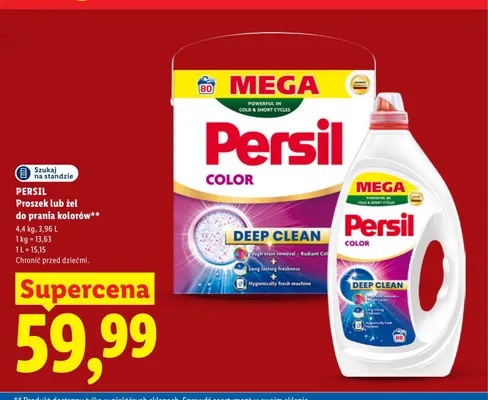 Żel do prania do kolorów Persil promocja w Lidl