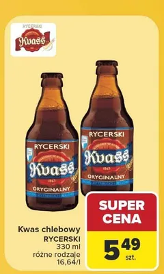 Kwas chlebowy Rycerski promocja w Carrefour