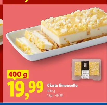 Ciasto limoncello promocja w Lidl