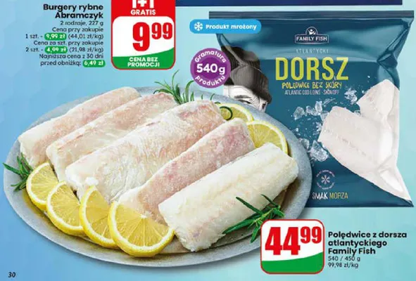 Polędwice z dorsza atlantyckiego Family Fish promocja w Dino