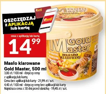 Masło klarowane Gold Master promocja w Twój Market