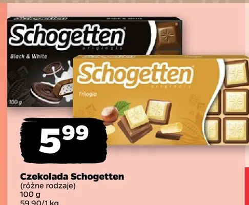 Czekolada Schogetten promocja w Netto