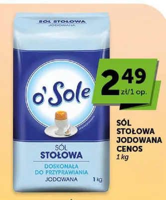 Sól stołowa jodowana Cenos promocja w ABC