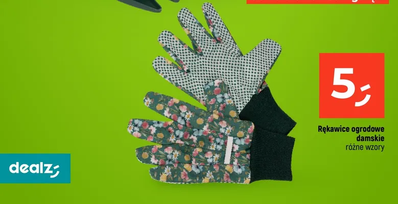 Rękawice ogrodowe damskie promocja w Dealz