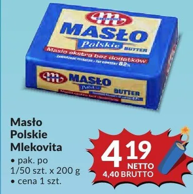 Masło Polskie Mlekovita promocja w Makro