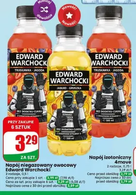 Napój niegazowany owocowy Edward Warchocki Jabłko Gruszka promocja w Dino