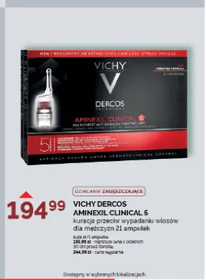 Kuracja przeciw wypadaniu włosów dla mężczyzn Vichy Dercos Aminexil Clinical 5 promocja w Ziko Dermo