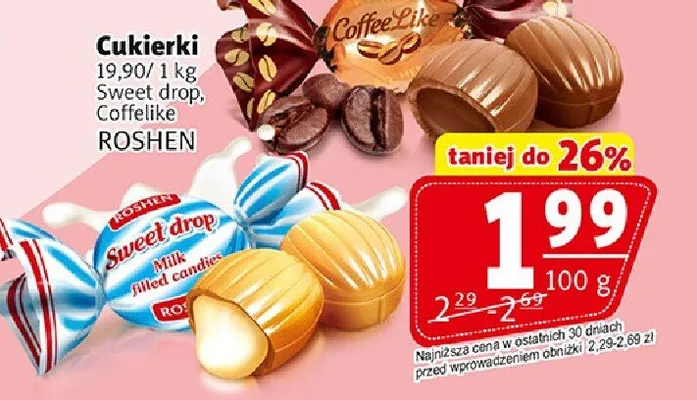 Cukierki Coffeeko Sweet drop, Rafaello promocja w Prim Market