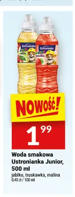 Woda smakowa Ustronianka Junior malina promocja w Twój Market