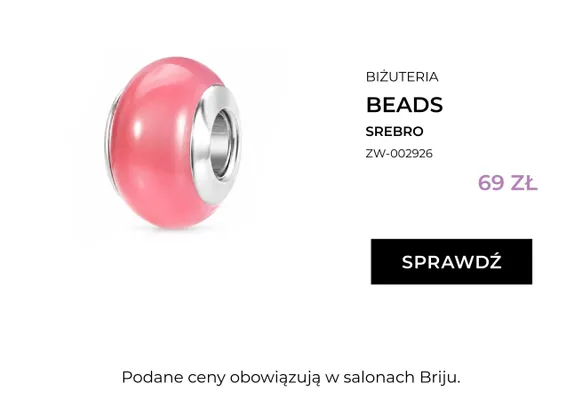 Biżuteria Beads Srebro Briju promocja w Briju