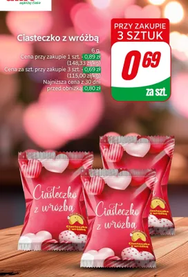 Ciasteczko z wróżbą promocja w Dino