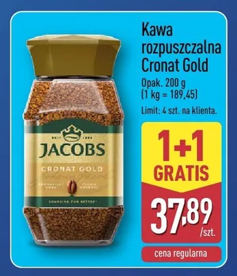 Kawa rozpuszczalna Cronat Gold promocja w Aldi