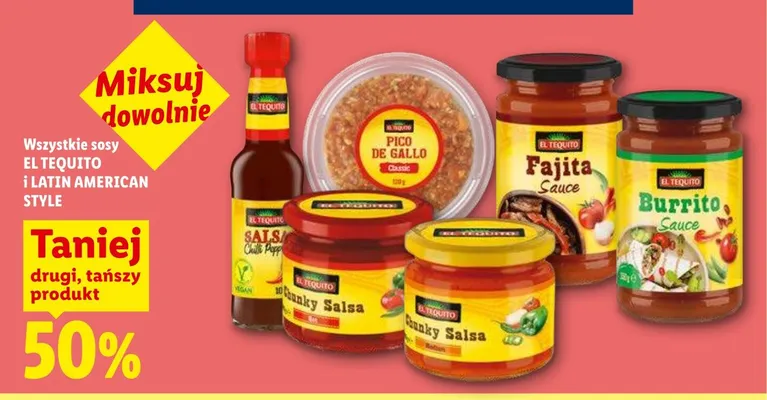 Sos Chunky Salsa Hot El Tequito promocja w Lidl