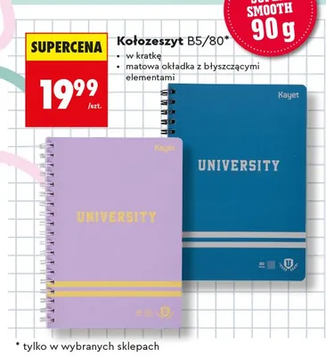 Kołozeszyt B5/80 Kayet promocja w Biedronka