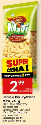 Chrupki kukurydziane Maxi, 240g promocja w Twój Market