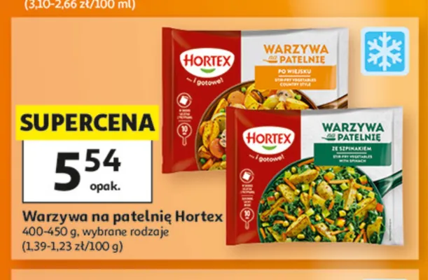Warzywa na patelnię ze szpinakiem Hortex promocja w Auchan