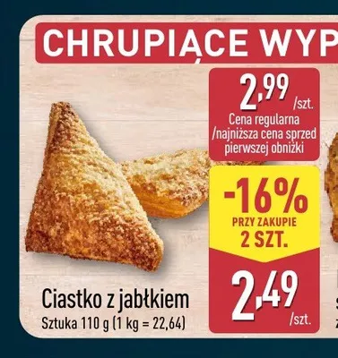 Ciastko z jabłkiem promocja w Aldi
