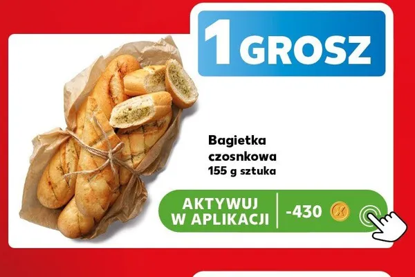 Bagietka czosnkowa promocja w Kaufland