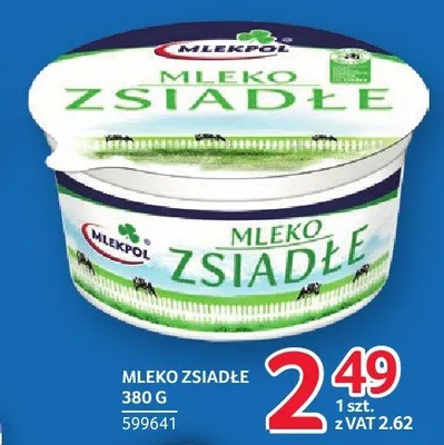 Mleko zsiadłe Mlekpol promocja w Selgros