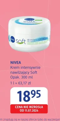 Krem intensywnie nawilżający Soft Nivea promocja w Drogerie DM