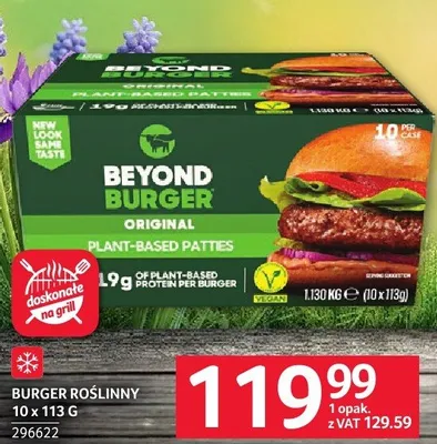 Burger roślinny 10 x 113 g promocja w Selgros