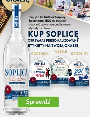 Wódka Soplica Szlachetna promocja w Biedronka