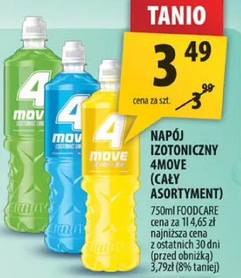 Napój izotoniczny 4move promocja w Arhelan