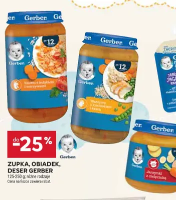 Obiadek Gerber risotto z indykiem i warzywami promocja w Stokrotka