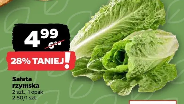 Sałata rzymska promocja w Netto