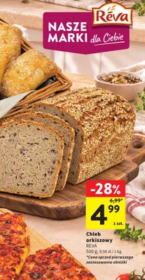 Chleb orkiszowy Reva promocja w Intermarche