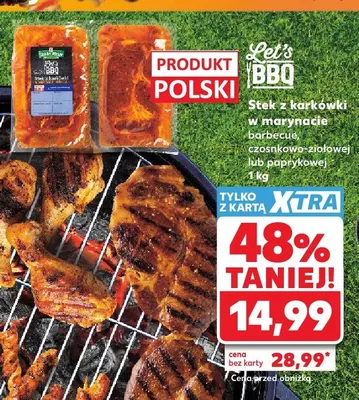 Stek z karkówki w marynacie paprykowej Let's BBQ promocja w Kaufland