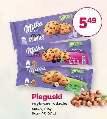 Ciastka Pieguski Milka promocja w Bliski