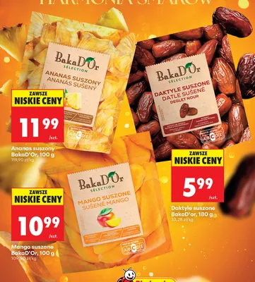 Ananas suszony promocja w Biedronka