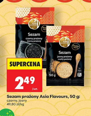 Sezam prażony jasny Asia Flavours promocja w Biedronka