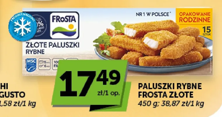 Paluszki rybne Frosta Złote promocja w ABC