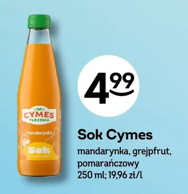 Sok Cymes pomarańczowy promocja w Żabka