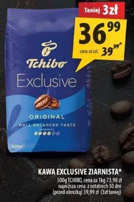 Kawa Exclusive ziarnista promocja w Arhelan