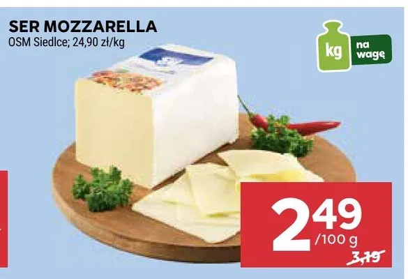 Ser Mozzarella promocja w Stokrotka