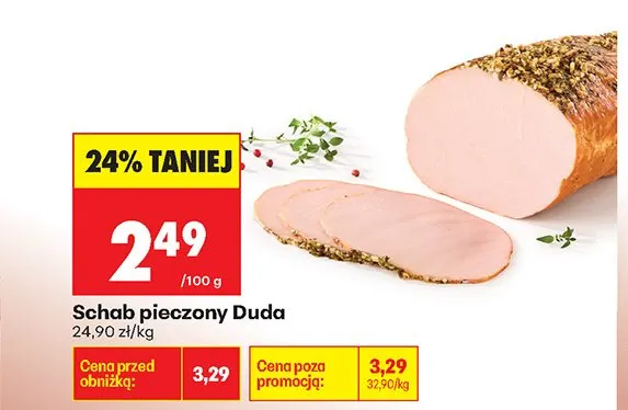 Schab pieczony Duda promocja w Biedronka