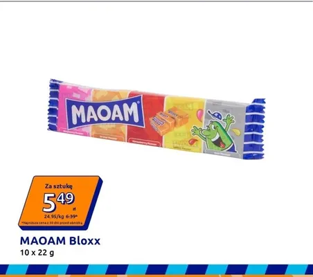 Guma rozpuszczalna MAOAM Bloxx 10-pak 22g promocja w Action