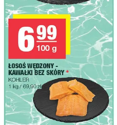 Łosoś wędzony - kawałki bez skóry Kohler promocja w SPAR