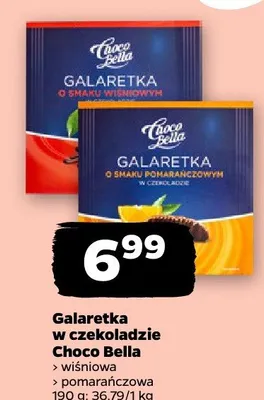 Galaretka w czekoladzie wiśniowa, pomarańczowa promocja w Netto