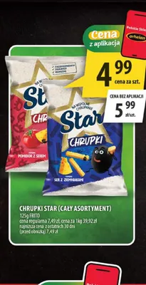 Chrupki Star ser z ziemniakami promocja w Arhelan