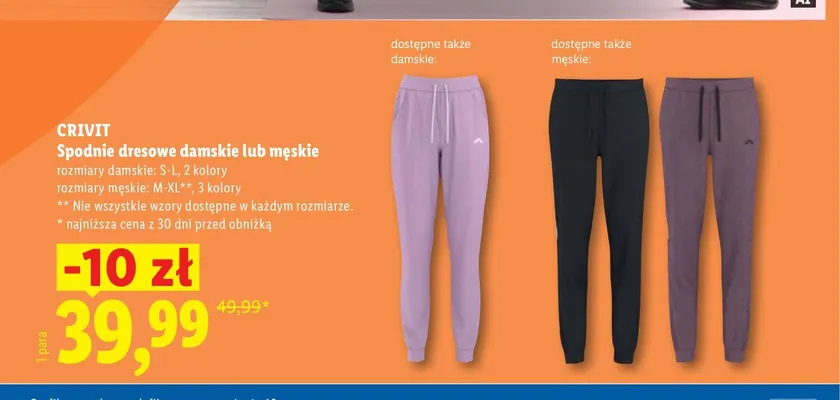 Spodnie dresowe damskie Crivit promocja w Lidl