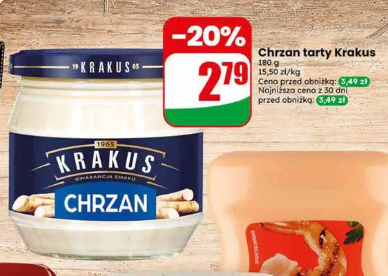 Chrzan tarty Krakus promocja w Dino
