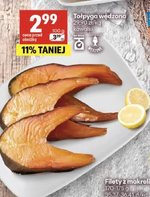 Tołpyga wędzona kawałki promocja w Delikatesy Centrum